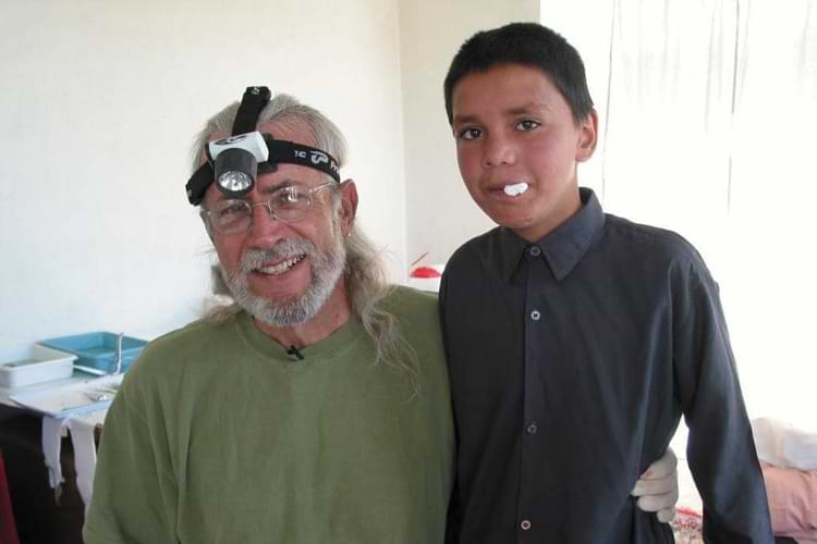 Dr. Rolfe with Young Patient