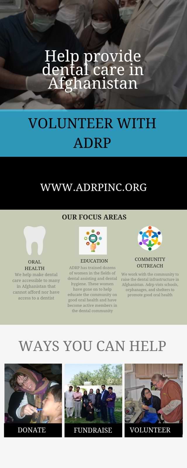 ADRP Volunteer Brochure
