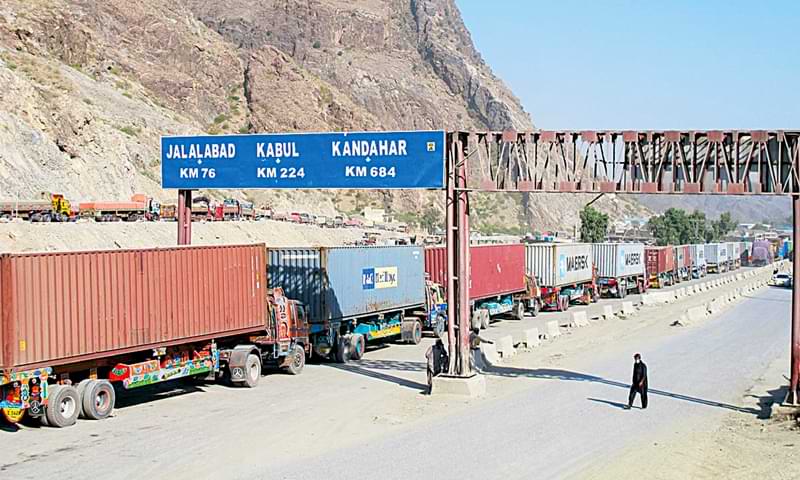 Container Trucks Arriving in Afghanistan