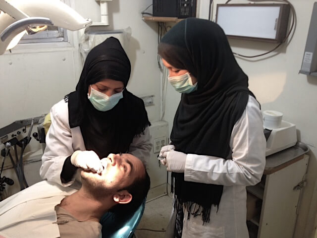 Cleaning Patient's Teeth